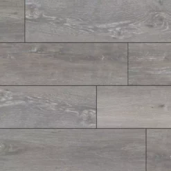 Aubrey Sea Isle Gray 9 in. x 60 in. Rigid Core Luxury Vinyl Plank Flooring (52 cases/1166.88 sq. ft./pallet) by A&A Surfaces