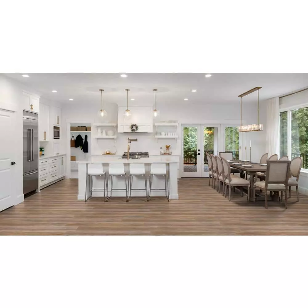 Alton Tinslee 10 mm T x 7.7 in. W x 48 in. L Water Protection Laminate Wood Flooring (17.96 sq. ft./case) by A&A Surfaces 3 Alton Tinslee 10 mm T x 7.7 in. W x 48 in. L Water Protection Laminate Wood Flooring (17.96 sq. ft./case) by A&A Surfaces - Image 2