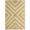 Jute White 6 ft. x 9 ft. Geometric Jute Area Rug by Abani -Abani Sales white abani area rugs jut100a 6 64 1000