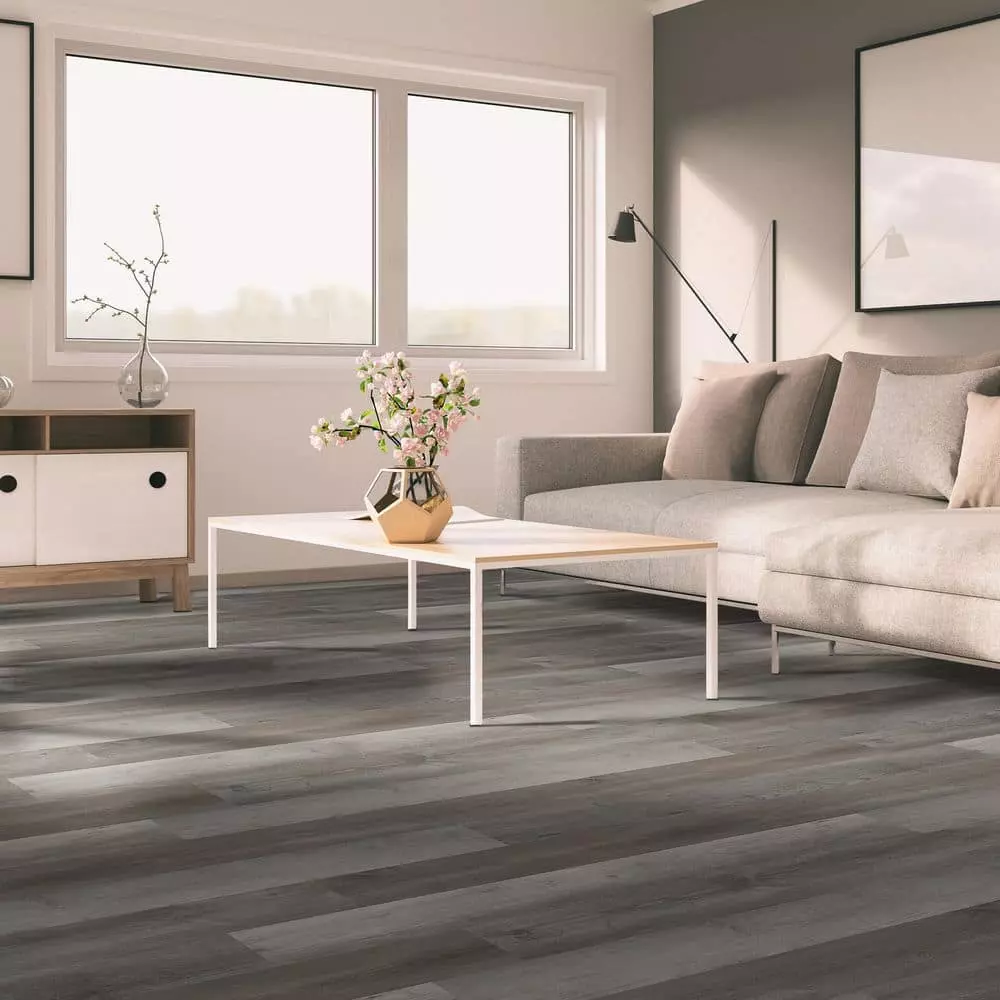 Woodlett Weathered Oyster 6 in. W x 48 in. Glue-Down Luxury Vinyl Plank Flooring (72 Cases/2592 sq. ft./pallet) by A&A Surfaces 11 Woodlett Weathered Oyster 6 in. W x 48 in. Glue-Down Luxury Vinyl Plank Flooring (72 Cases/2592 sq. ft./pallet) by A&A Surfaces - Image 9